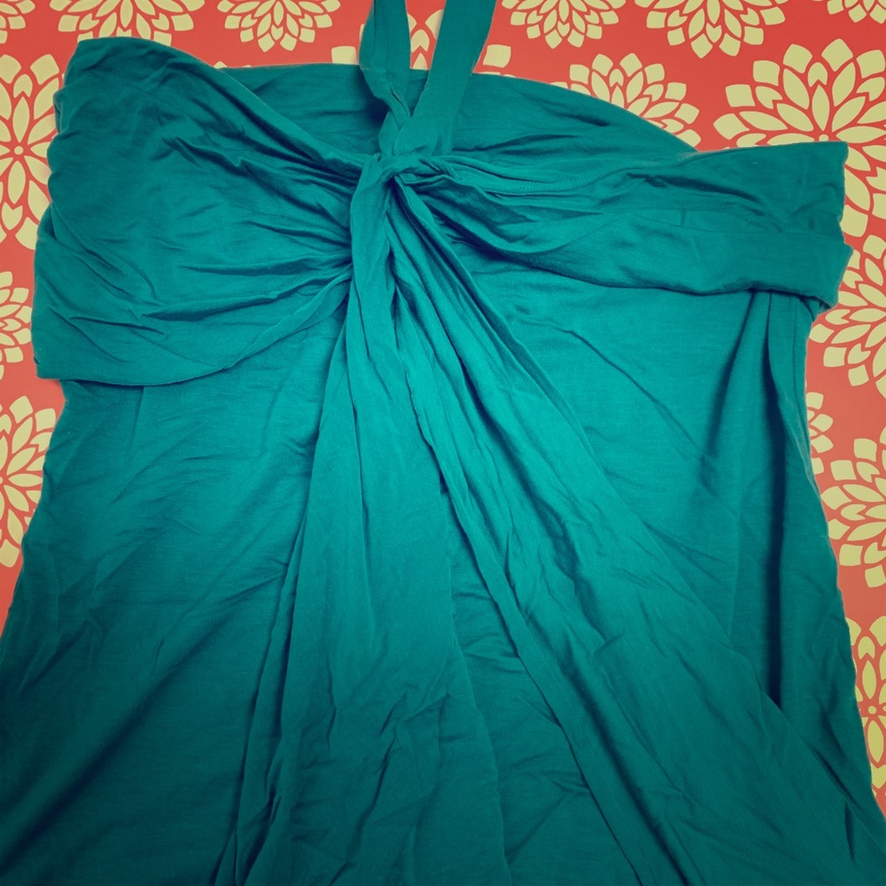 Express tube top with tie wrap around